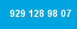 929 128 98 07 929 128 98 07